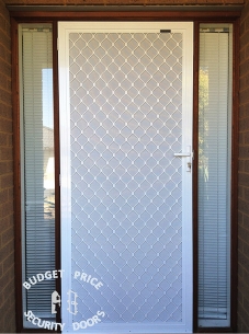 Diamond Security Door With Two Side Panels