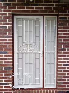 Flower Security Door With Single Panel