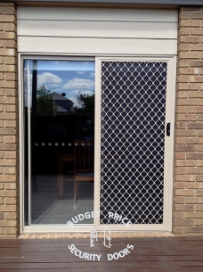 Diamond Grille Sliding Door