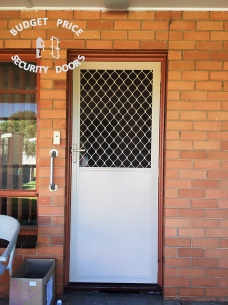 Diamond Half Panel Security Door