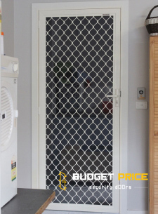 White Diamond Security Grille Door